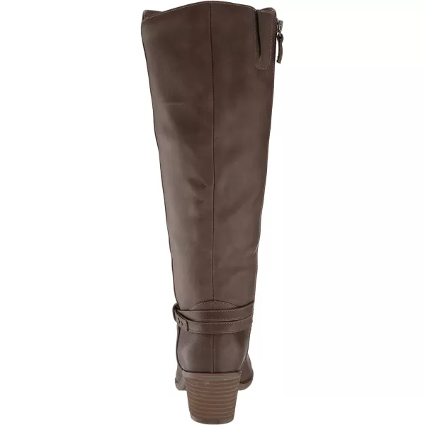 imageDr Scholls Shoes Womens Liberate Faux Leather Riding KneeHigh BootsChestnut Synthetic