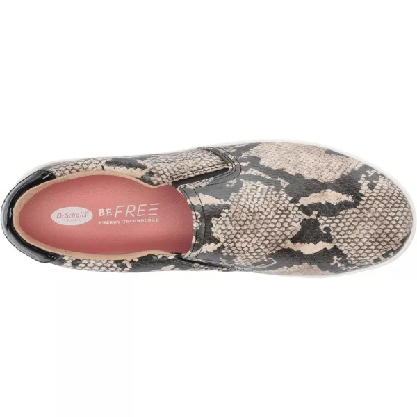 imageDr Scholls Shoes Womens Madison SneakerBlackTan Snake Print