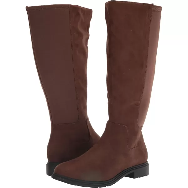 imageDr Scholls Shoes Womens New Start Knee High BootChocolate Wide Calf
