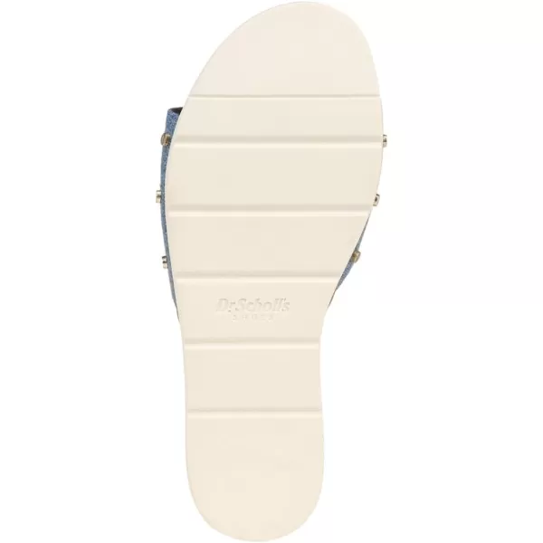 imageDr Scholls Shoes Womens Nice Iconic Flat SandalBlue Denim