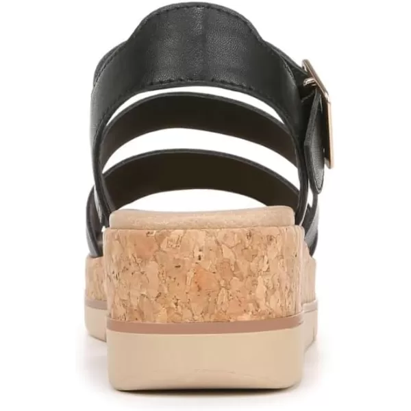imageDr Scholls Shoes Womens Once Twice Espadrille Platform Wedge SandalBlackCork