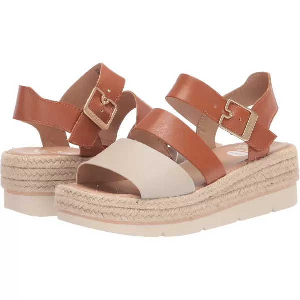 imageDr Scholls Shoes Womens Once Twice Espadrille Platform Wedge SandalHoney Brown Smooth