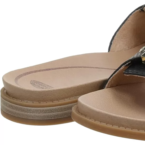 imageDr Scholls Shoes Womens Originalist Slide Flat SandalBlack Sunset Snake Print