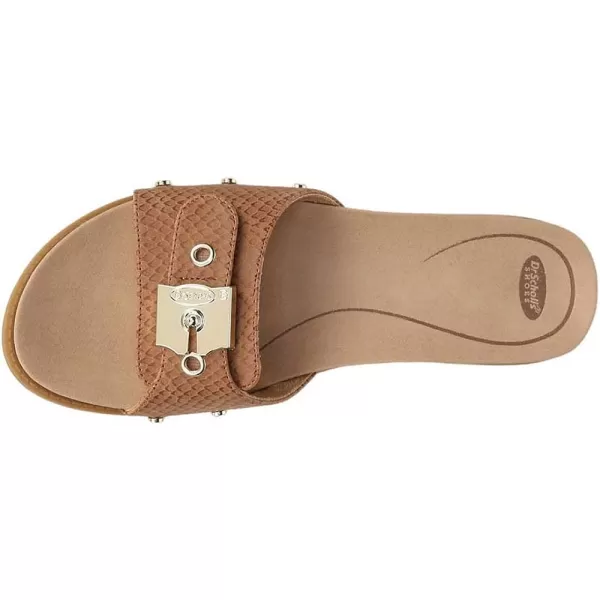 imageDr Scholls Shoes Womens Originalist Slide Flat SandalHoney Sunset Snake Print