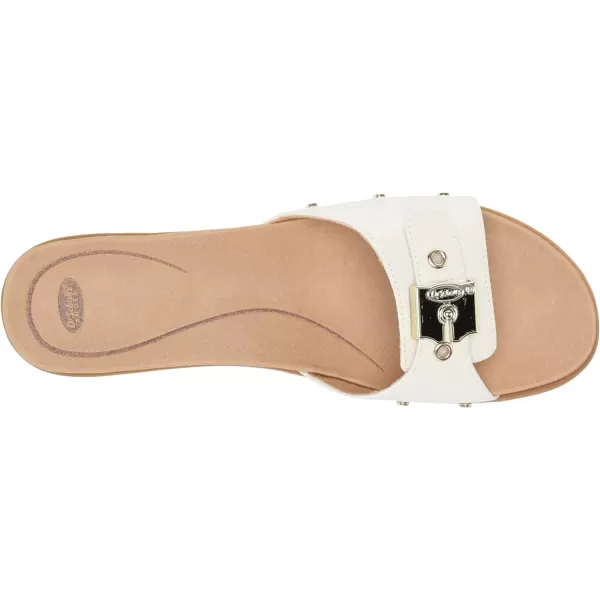 imageDr Scholls Shoes Womens Originalist Slide Flat SandalWhite Sunset Snake Print