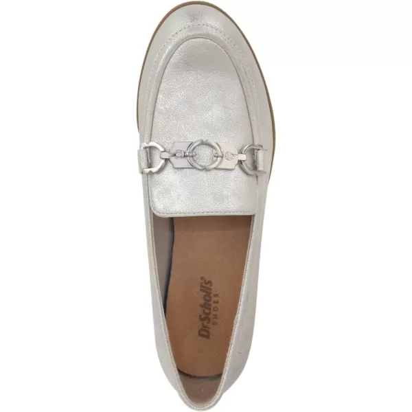imageDr Scholls Shoes Womens Rate Adorn Slip on LoaferSilver Metallic