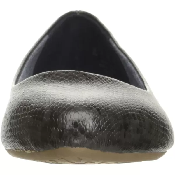 imageDr Scholls Shoes Womens Really Ballet FlatDark Grey Opel Snake