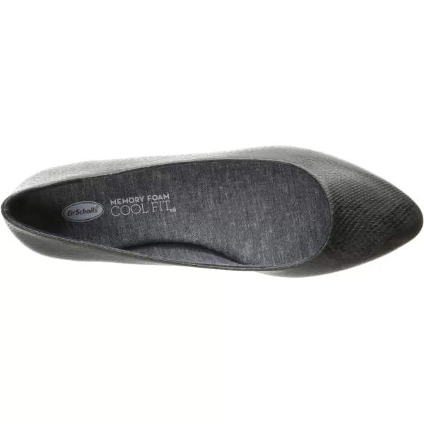 imageDr Scholls Shoes Womens Really Ballet FlatDark Grey Opel Snake
