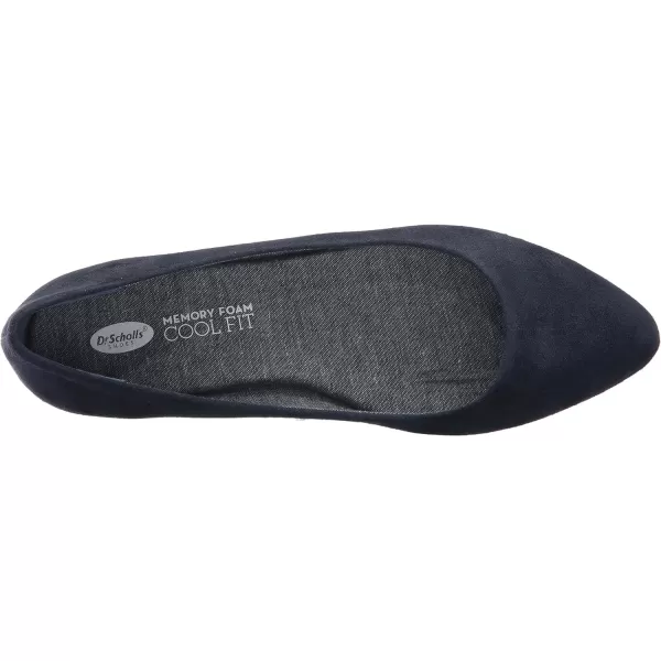 imageDr Scholls Shoes Womens Really Ballet FlatElegant Navy Microfiber