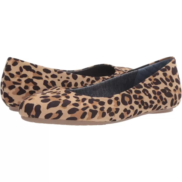 imageDr Scholls Shoes Womens Really Ballet FlatTanBlack Leopard Microfiber