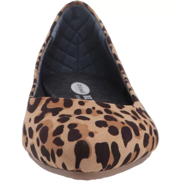 imageDr Scholls Shoes Womens Really Ballet FlatTanBlack Leopard Microfiber