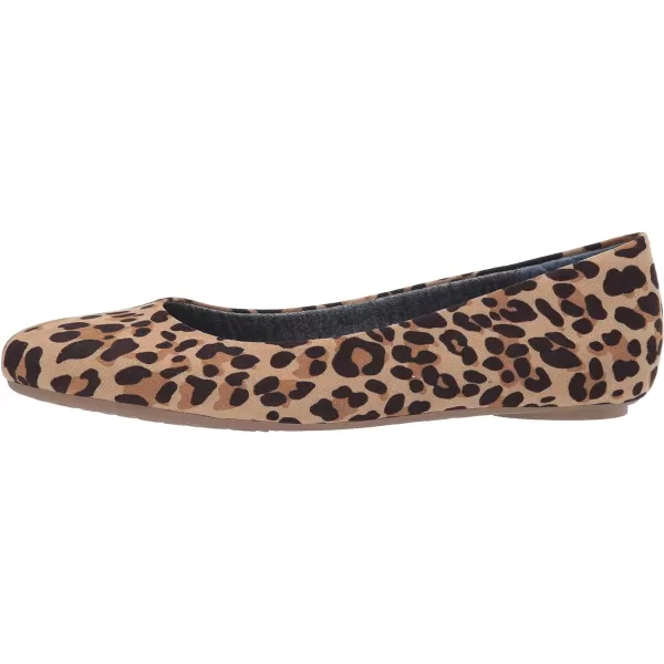 imageDr Scholls Shoes Womens Really Ballet FlatTanBlack Leopard Microfiber