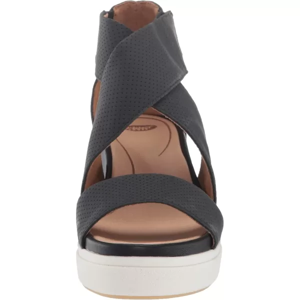 imageDr Scholls Shoes Womens Sheena Wedge SandalBlack Smooth
