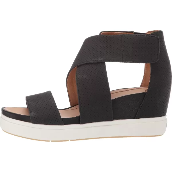 imageDr Scholls Shoes Womens Sheena Wedge SandalBlack Smooth
