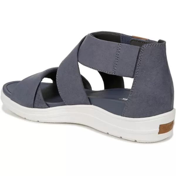 imageDr Scholls Shoes Womens Time Off Fun Sandal FlatOxide Blue Microfiber