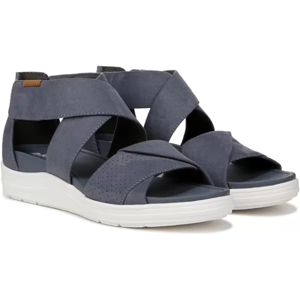 imageDr Scholls Shoes Womens Time Off Fun Sandal FlatOxide Blue Microfiber