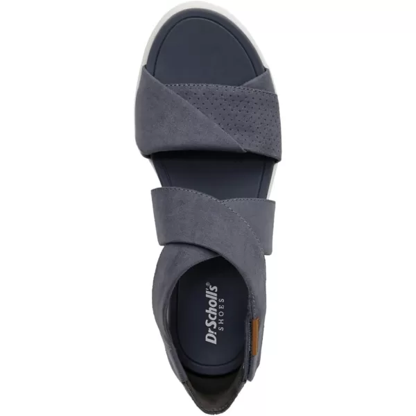 imageDr Scholls Shoes Womens Time Off Fun Sandal FlatOxide Blue Microfiber