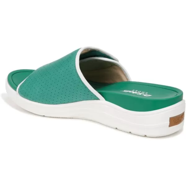 imageDr Scholls Shoes Womens Time Off Set Slide SandalCourt Green Microfiber