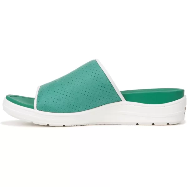 imageDr Scholls Shoes Womens Time Off Set Slide SandalCourt Green Microfiber