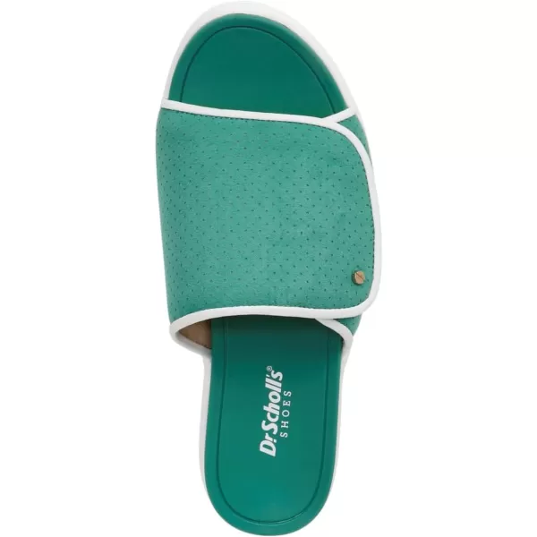 imageDr Scholls Shoes Womens Time Off Set Slide SandalCourt Green Microfiber