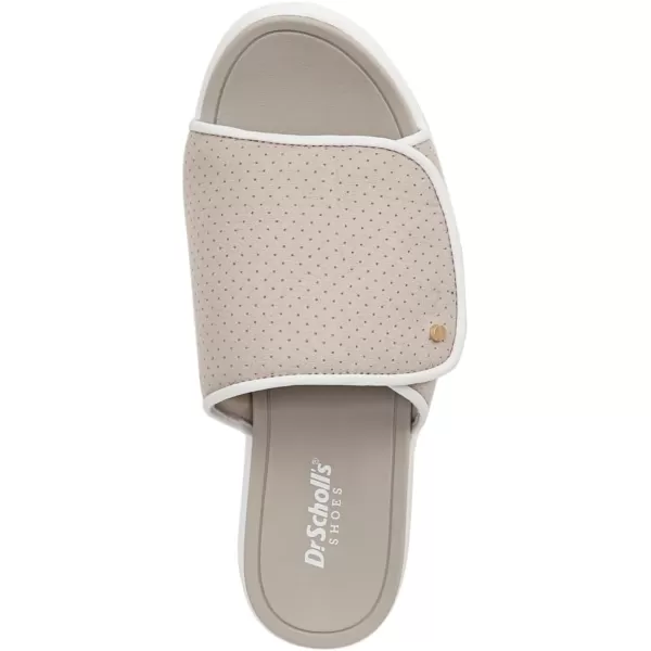 imageDr Scholls Shoes Womens Time Off Set Slide SandalOyster Microfiber