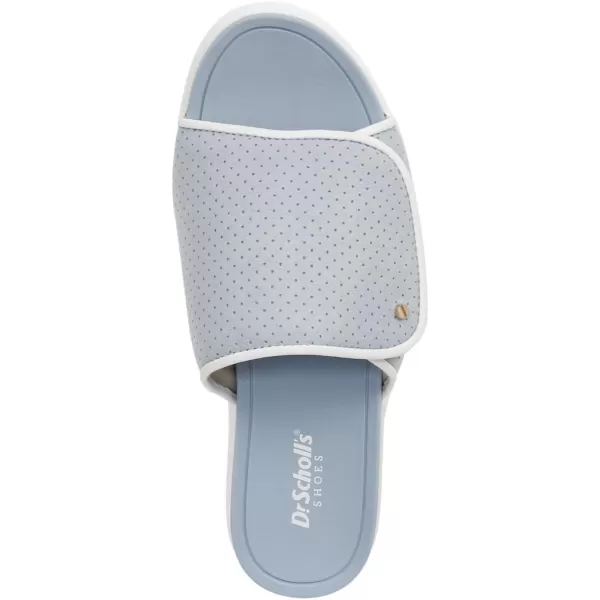 imageDr Scholls Shoes Womens Time Off Set Slide SandalSummer Blue Microfiber