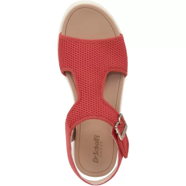 imageDr Scholls Shoes Womens Time Off Sun Sandal FlatHeritage Red Knit