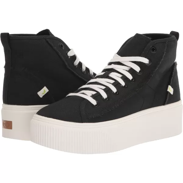 imageDr Scholls Shoes Womens for Now Hi High Top Platform Lace Up Retro Fashion SneakerBlack Canvas