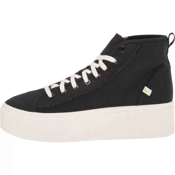 imageDr Scholls Shoes Womens for Now Hi High Top Platform Lace Up Retro Fashion SneakerBlack Canvas