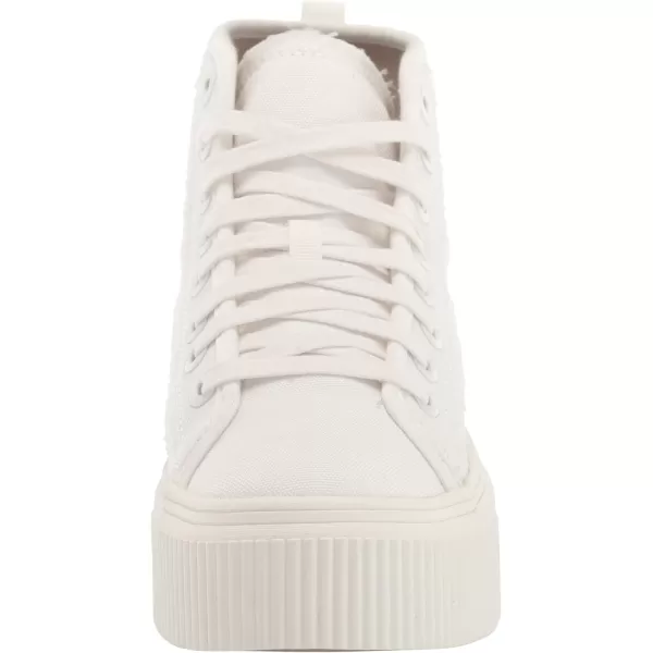 imageDr Scholls Shoes Womens for Now Hi High Top Platform Lace Up Retro Fashion SneakerWhite Canvas