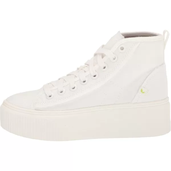imageDr Scholls Shoes Womens for Now Hi High Top Platform Lace Up Retro Fashion SneakerWhite Canvas
