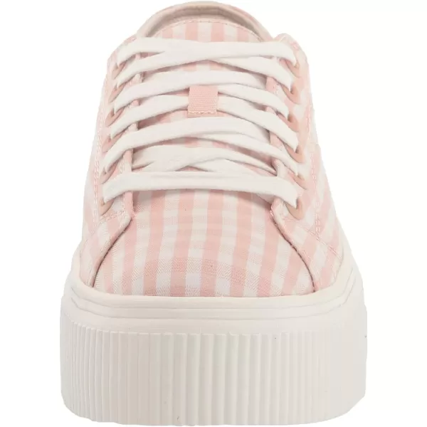 imageDr Scholls Shoes Womens for Now Platform Lace Up Retro Fashion SneakerPink Clay Gingham