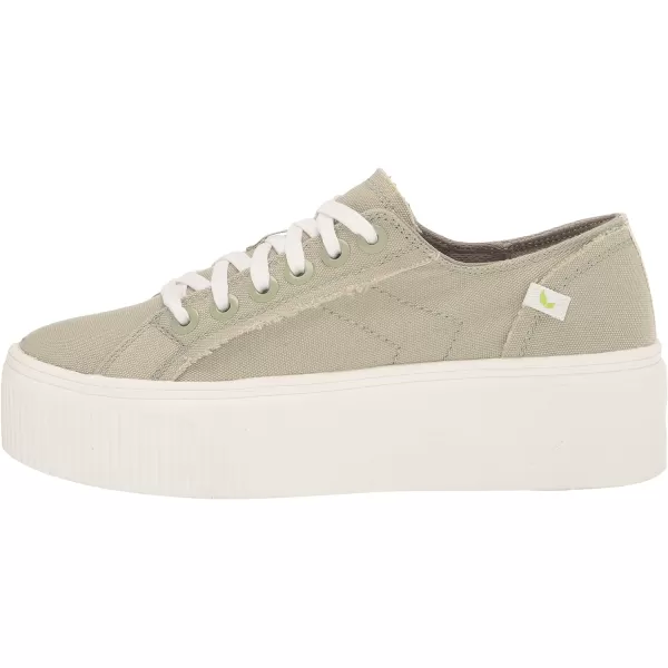 imageDr Scholls Shoes Womens for Now Platform Lace Up Retro Fashion SneakerPistachio Canvas