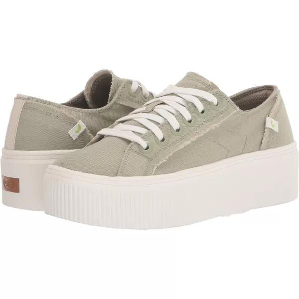 imageDr Scholls Shoes Womens for Now Platform Lace Up Retro Fashion SneakerPistachio Canvas