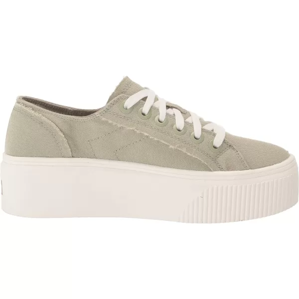 imageDr Scholls Shoes Womens for Now Platform Lace Up Retro Fashion SneakerPistachio Canvas