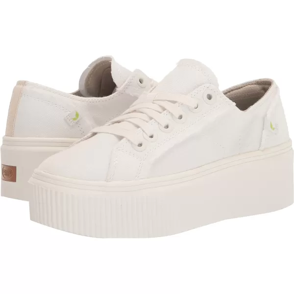 imageDr Scholls Shoes Womens for Now Platform Lace Up Retro Fashion SneakerWhite Canvas