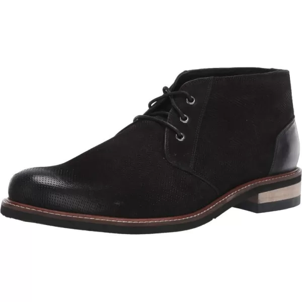 imageDr Scholls Shoes Mens Willing Chukka BootBlack Leather Perforated