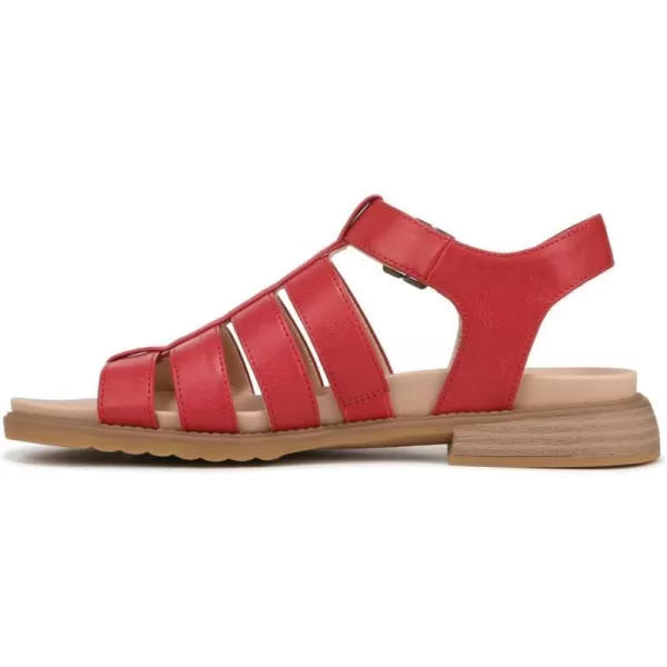 imageDr Scholls Shoes Womens A Ok Flat SandalHeritage Red Smooth