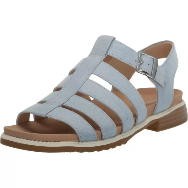 imageDr Scholls Shoes Womens A Ok Flat SandalSummer Blue Microfiber