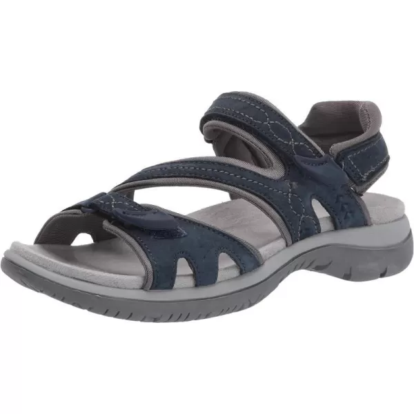imageDr Scholls Shoes Womens Adelle Sporty Adjustable Footbed SandalElegant Navy Suede