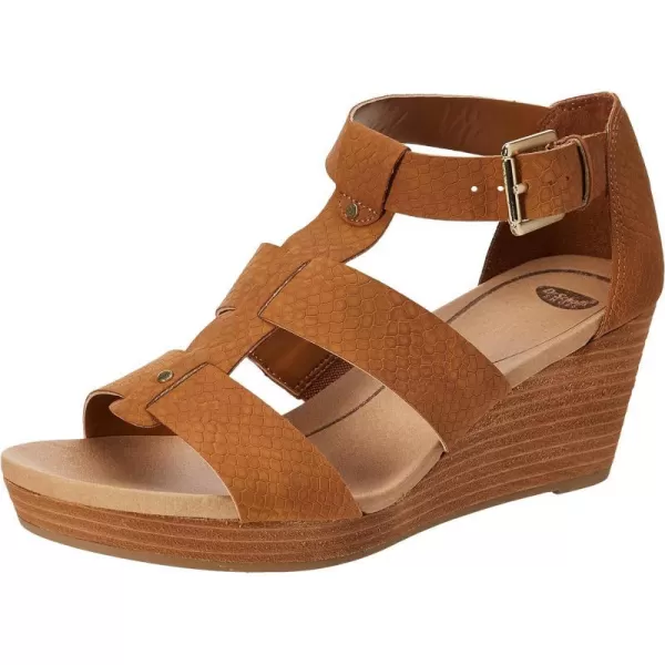 imageDr Scholls Shoes Womens Barton Wedge Platform SandalSaddle Snake Print