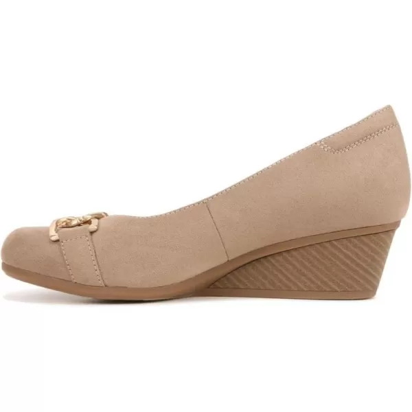 imageDr Scholls Shoes Womens Be Adorned Wedge PumpTaupe Microfiber