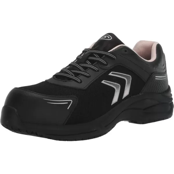 imageDr Scholls Shoes Womens Blaze Composite Toe Sneaker Food Service ShoeBlack Leather