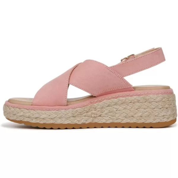 imageDr Scholls Shoes Womens Ember Espadrille Sandal WedgeRose Pink Microfiber