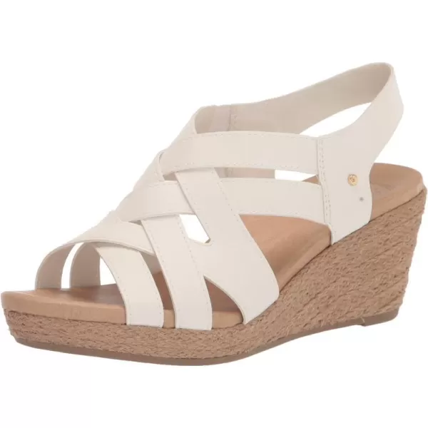 imageDr Scholls Shoes Womens Everlasting Espadrille Platform Wedge SandalWhite Smooth