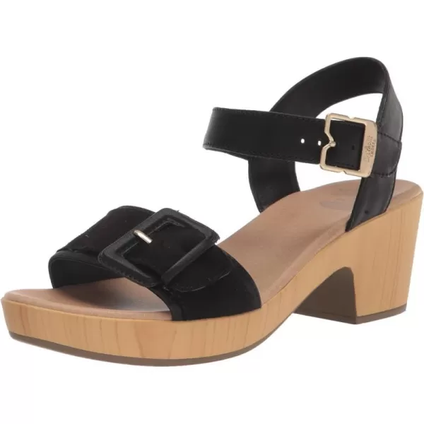 imageDr Scholls Shoes Womens Felicity Too Block Heel Sandal HeeledBlack Smooth
