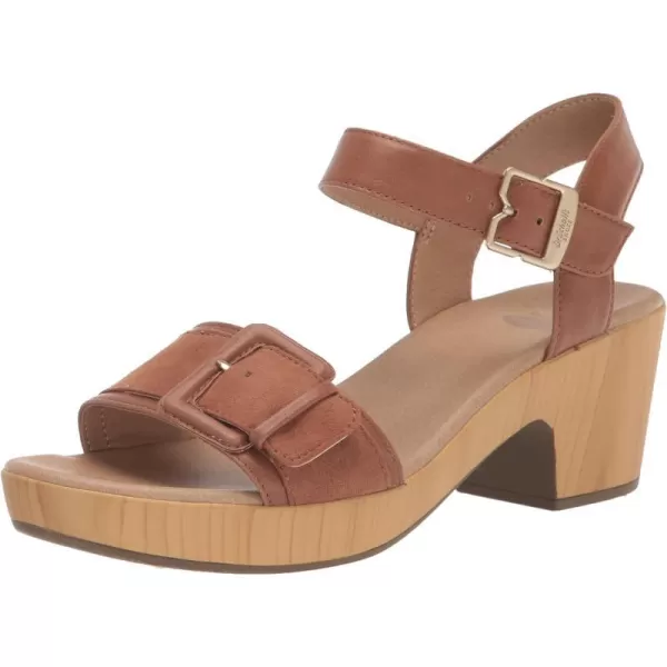 imageDr Scholls Shoes Womens Felicity Too Block Heel Sandal HeeledHoney Brown