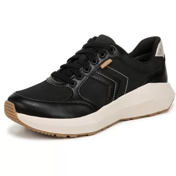 imageDr Scholls Shoes Womens Hannah Retro Lace Up Fashion SneakerBlack Ribbed