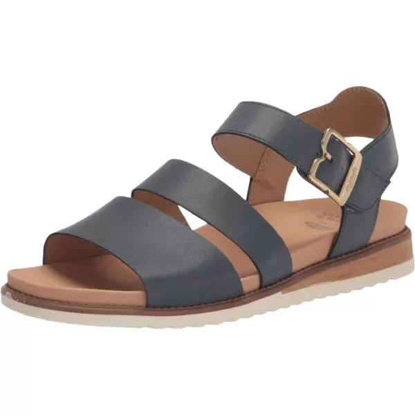imageDr Scholls Shoes Womens Island Glow Strappy Flat SandalOxide Blue Smooth