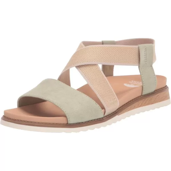 imageDr Scholls Shoes Womens Islander Strappy Flat SandalPistachio Microfiber